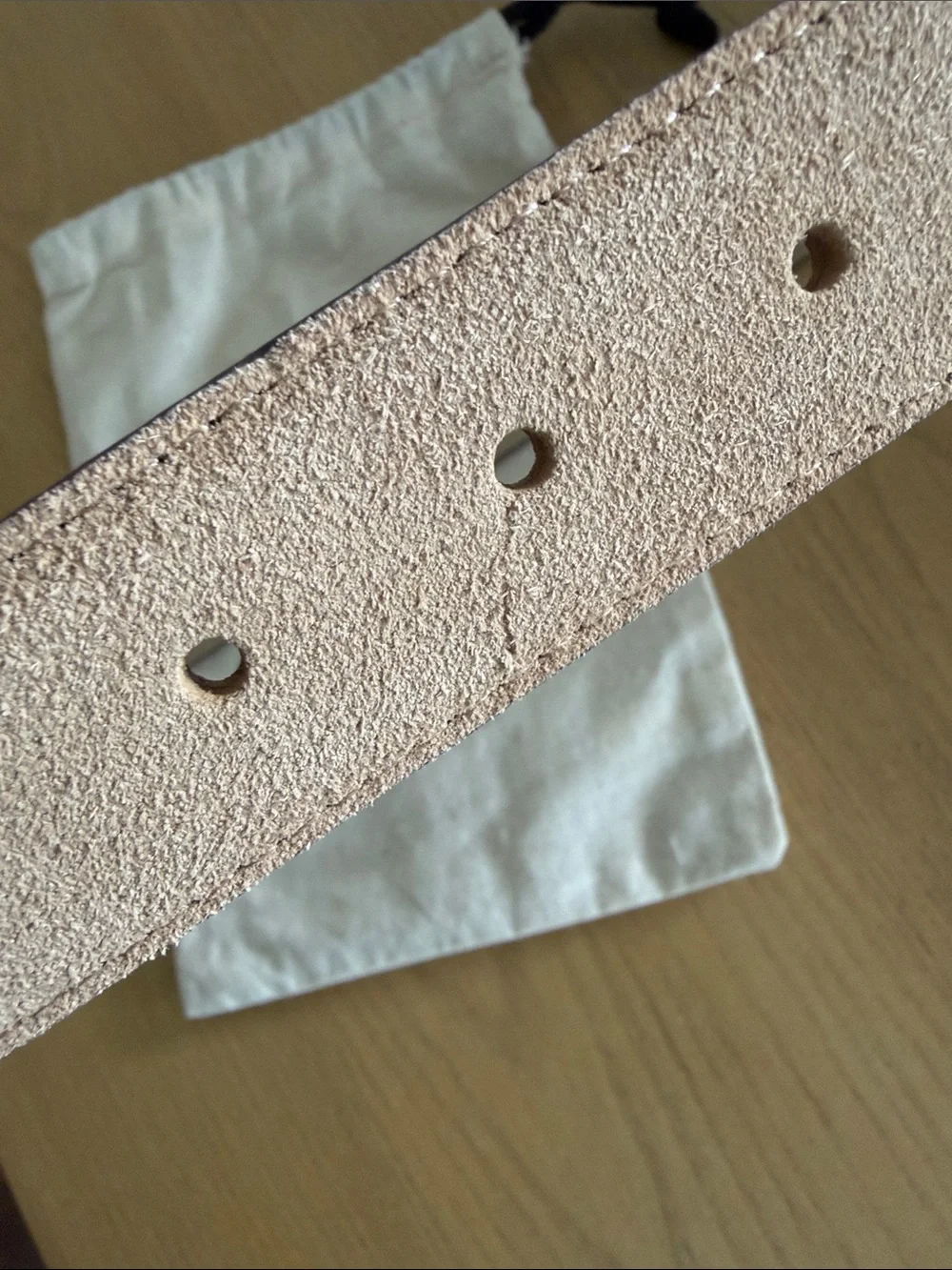 Madewell Roller-Buckle Belt in Suede Tawny Khaki size XS